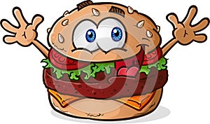 Hamburger Cheeseburger Cartoon photo