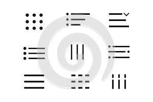 Hamburger interface menu simple line, minimal ui popup burger. Website navigation button Hamburger menu line icon