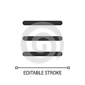 Hamburger like menu pixel perfect linear ui icon