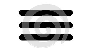 Hamburger Menu Navigation Icon, User Interface Element, vector design Generative AI