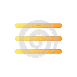 Hamburger menu pixel perfect flat gradient color ui icon
