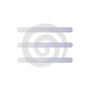 Hamburger menu pixel perfect flat gradient two-color ui icon