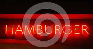 Hamburger Neon Sign