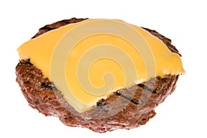 Hamburger patty with cheese