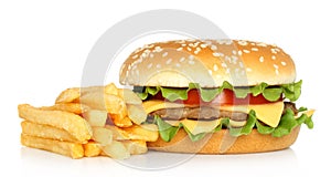 Hamburger and potato free