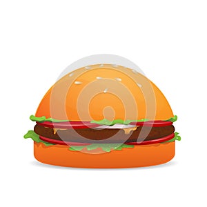 Hamburger vector isolated