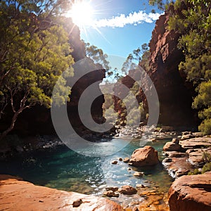 Hamersley Gorge made with Generative AI
