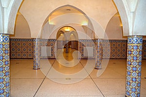 The hammam rooms undergound in Hassan II mosque in Casablanca.