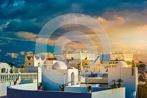 Hammamet, Tunisia. Image of architecture of old medina