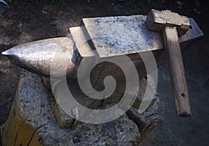 Hammer and anvil photo