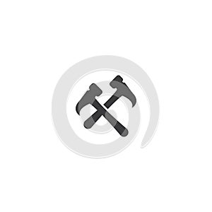Hammer construction tool icon