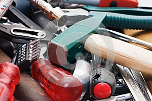 Hammer and different tools