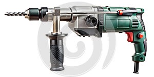 Hammer drill for drilling through tough electrical materials