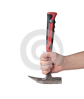 Hammer in a hand