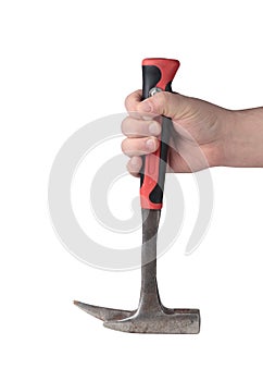 Hammer in a hand