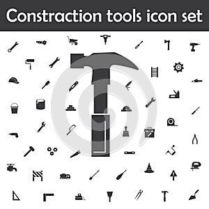 Hammer icon. Constraction tools icons universal set for web and mobile