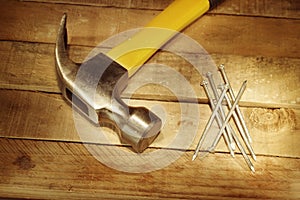 Hammer and nails