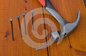 Hammer and nails
