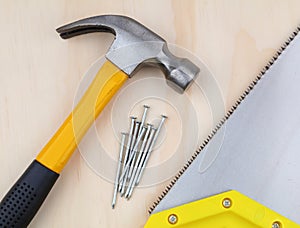 Hammer and nails