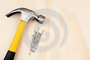 Hammer and nails