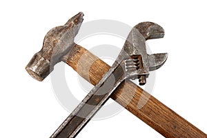 Hammer and spanner.