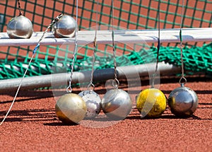 Hammer throw on the track and field stade