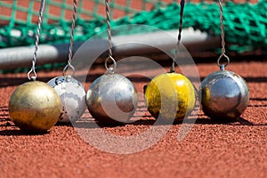 Hammer throw on the track and field stade