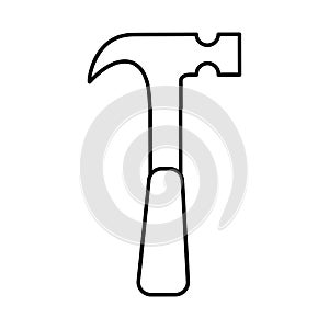 Hammer tool isolated icon