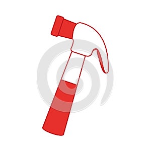 Hammer tool isolated icon