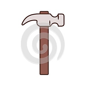 Hammer tool isolated icon