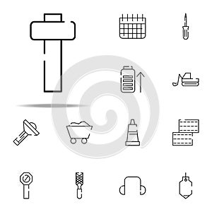hammer for wood icon. construction icons universal set for web and mobile