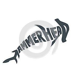 hammerhead. Vector illustration decorative design