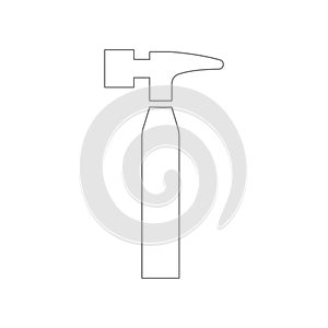 Hammericon. Element of web for mobile concept and web apps icon. Outline, thin line icon for website design and development, app