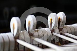 Hammers of a Steinway grand piano photo