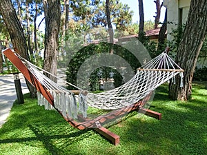 Hammock at abstract resort at Goynuk