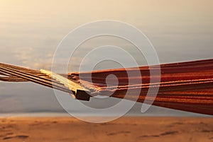 Hammock in front of sunset