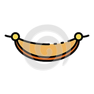 Hammock icon color outline vector