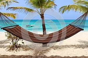 Hammock, Palms and the Sea