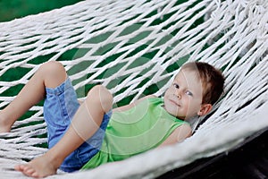 Hammock and people