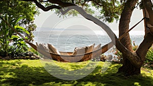 A hammock sways gently in the breeze offering the ultimate relaxation spot for a nap or a full night of uninterrupted