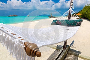 Hammock at tropical beach