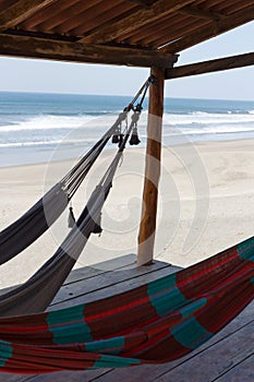 Hammocks in beach