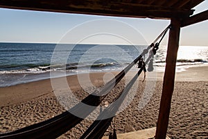 Hammocks in beach