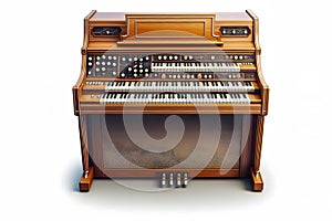 Hammond B3 Organ with Leslie Speaker in Vintage Studio.