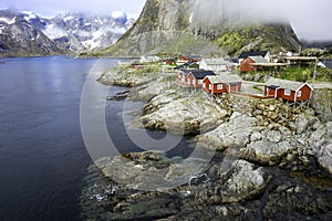 Hamnoy fishing village