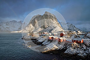 Hamnoy fishing village on Lofoten Islands, Norway