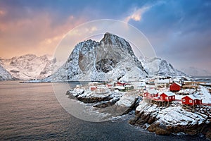 Hamnoy fishing village on Lofoten Islands, Norway