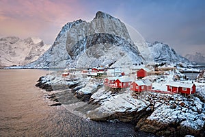 Hamnoy fishing village on Lofoten Islands, Norway