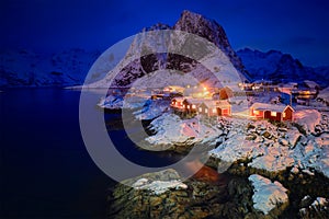 Hamnoy fishing village on Lofoten Islands, Norway