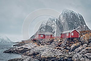 Hamnoy fishing village on Lofoten Islands, Norway
